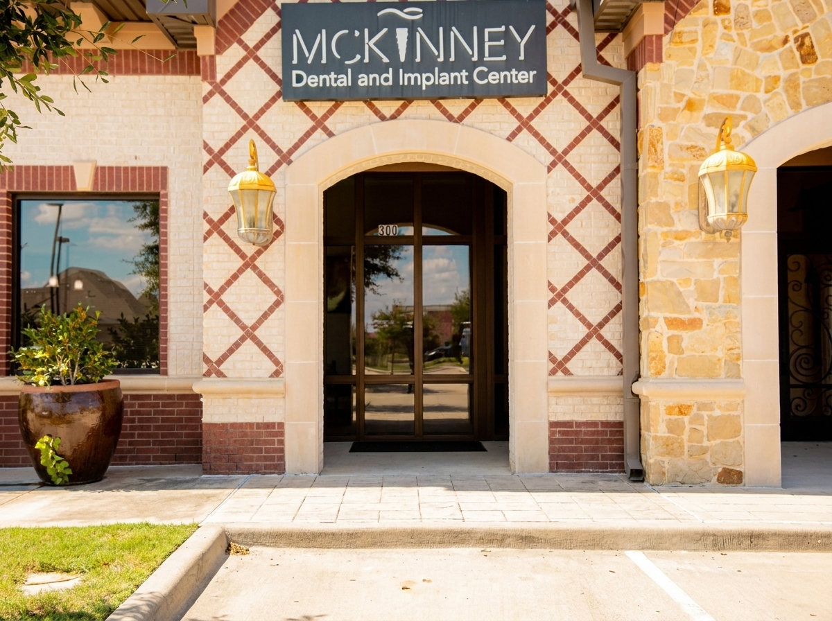 McKinney Dental & Implant Center storefront entrance